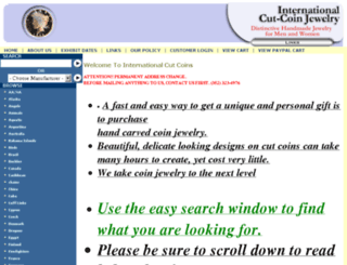 internationalcutcoins.com screenshot