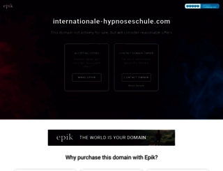 internationale-hypnoseschule.com screenshot