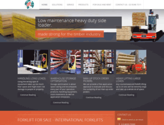 internationalforklifts.com.au screenshot