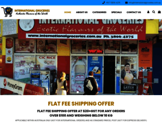 internationalgroceries.com.au screenshot