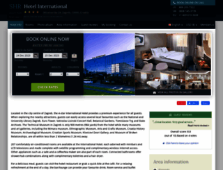internationalhotelzagreb.com screenshot
