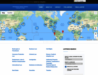internationallawyersdirectory.com screenshot