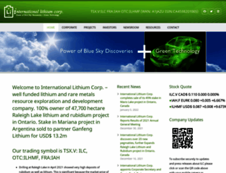 internationallithium.com screenshot