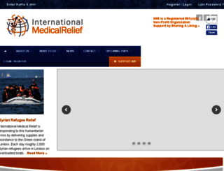 internationalmedicalrelief.foxycart.com screenshot