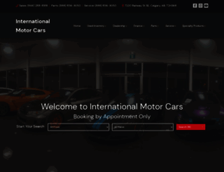 internationalmotorcars.ca screenshot