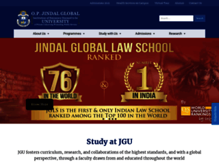 internationaloffice.jgu.edu.in screenshot