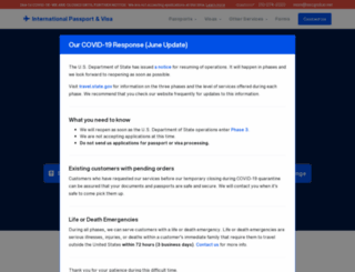 internationalpassportandvisa.com screenshot