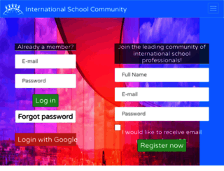 internationalschoolcommunity.com screenshot