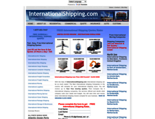 internationalshipping.com screenshot