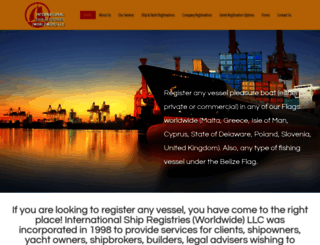 internationalshipregistries.com screenshot