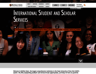 internationalstudentaffairs.buffalostate.edu screenshot