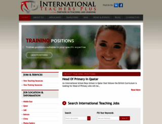 internationalteachersplus.com screenshot
