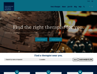 internationaltherapistdirectory.com screenshot
