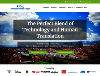 internationaltranslatingcompany.com screenshot