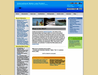 internationalwaterlaw.org screenshot