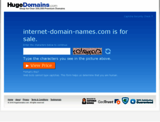 internet-domain-names.com screenshot
