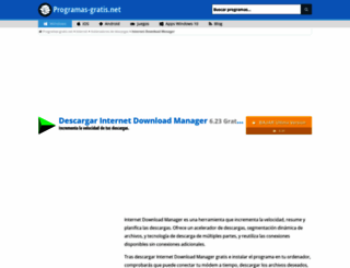 internet-download-manager.programas-gratis.net screenshot