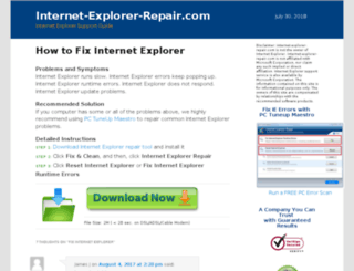 internet-explorer-repair.com screenshot