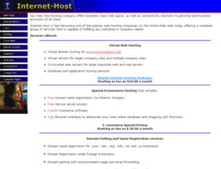 internet-host.com screenshot