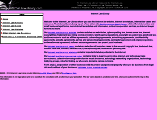 internet-law-library.com screenshot