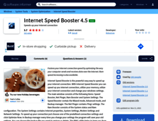 internet-speed-booster.software.informer.com screenshot