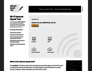 internet-speed-test.online screenshot