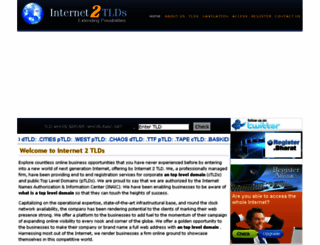 internet2tlds.com screenshot