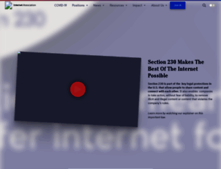 internetassociation.org screenshot