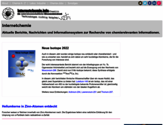 internetchemie.info screenshot