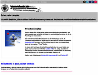 internetchemie.info screenshot