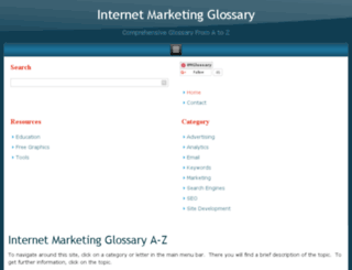 internetmarketingglossary.com screenshot
