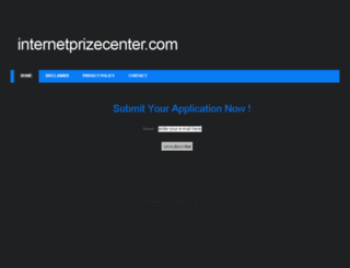 internetprizecenter.com screenshot