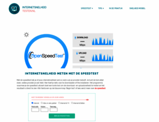 internetsnelheid-testen.nl screenshot