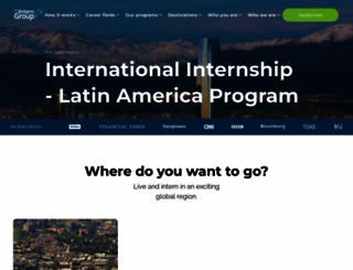 internlatinamerica.com screenshot