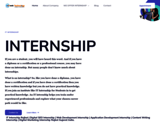 internship.devwebtechnology.com screenshot