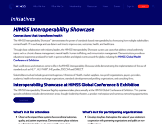 interoperabilityshowcase.org screenshot