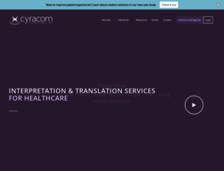 interpret.cyracom.com screenshot