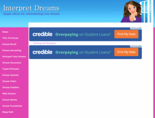 interpretdreams.org screenshot