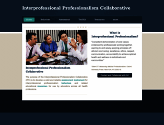 interprofessionalprofessionalism.org screenshot