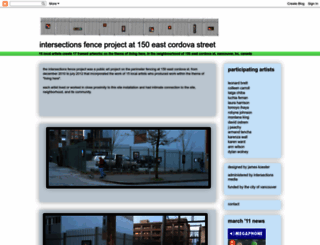 intersectionsfenceproject.blogspot.com screenshot