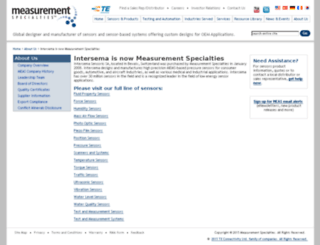 intersema.com screenshot