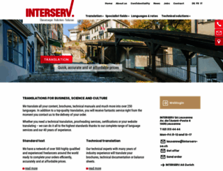 interserv.ch screenshot