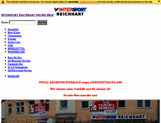 intersport-reichhart.de screenshot