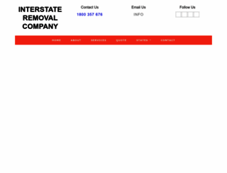 interstateremovalcompany.com.au screenshot
