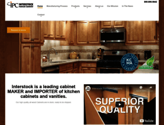 interstockcabinets.com screenshot