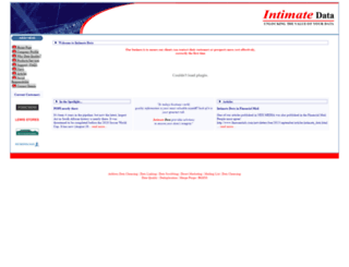 intimatedata.co.za screenshot