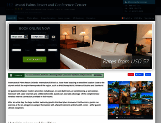 intl-palms-resort-orlando.h-rez.com screenshot