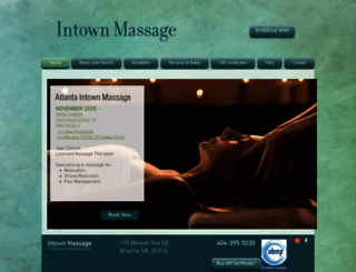 intown.massagetherapy.com screenshot