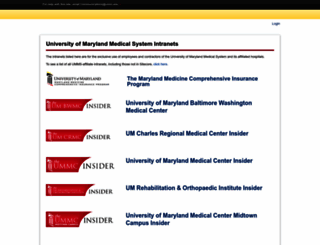 intra.umms.org screenshot