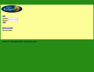 intrabudget.com screenshot